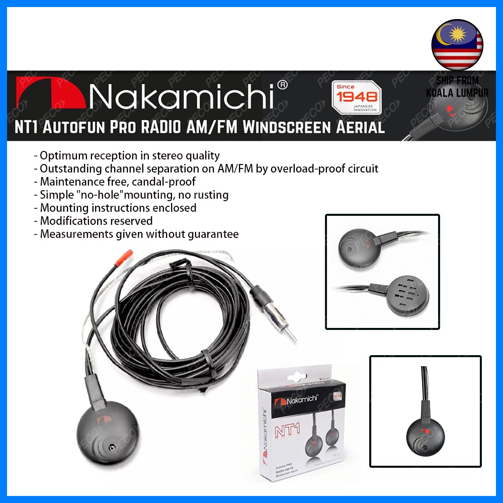 NAKAMICHI CENTER SERIES NT1 RADIO AM/FM WINDSCREEN AERIAL | Shopee ...