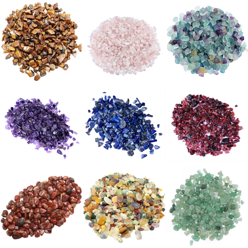 Natural Crystal Chips Feng Shui Aquarium Gravel Crushed Tumbled Stones ...