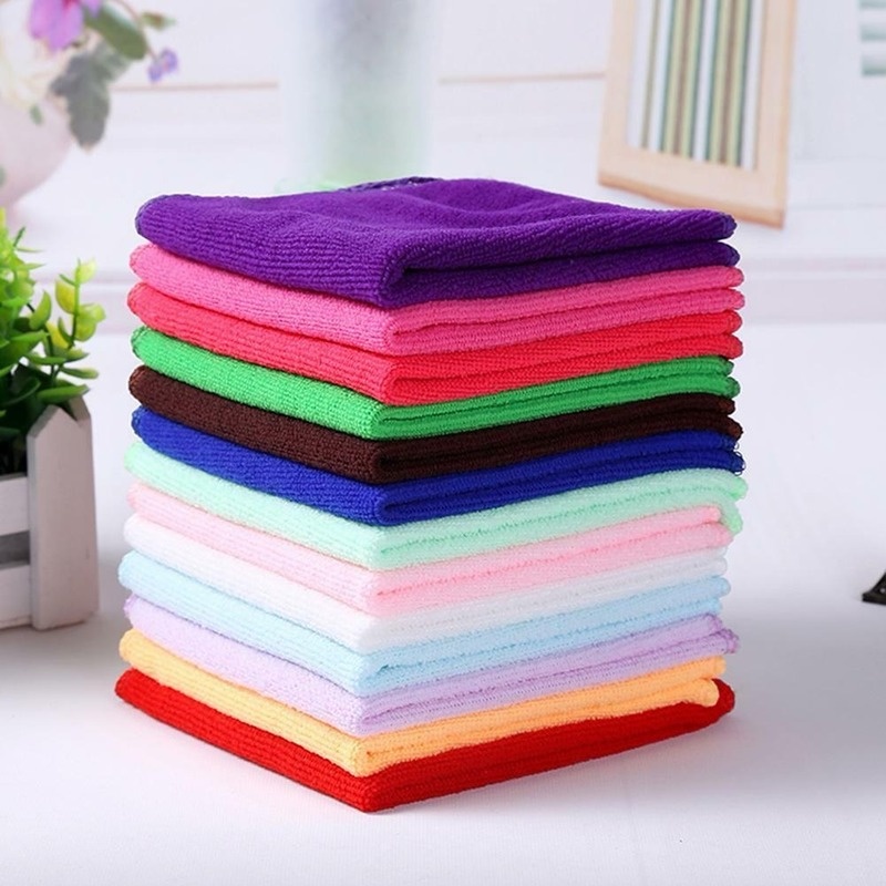 2Pcs Microfiber Kitchen Dish Cleaning Car Towel / Absorbent Cloth Non ...