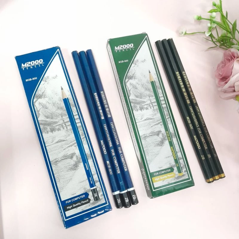 Pensil 2B M2000 Computer Warna Isi 12pcs Murah