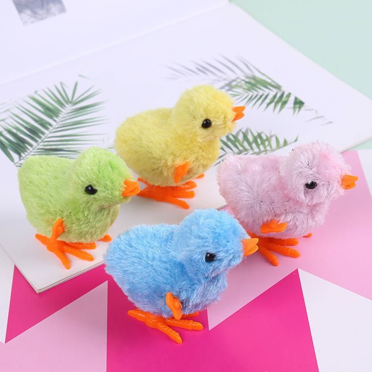 Plush Jumping Chicken Clockwork Toy Boy Girl Children Toy Gift Shopee
