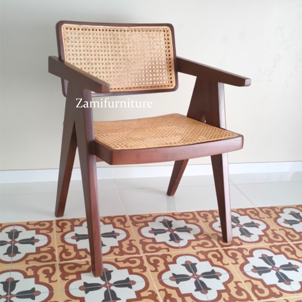 Teak Wood Rattan Cafe Chair / Cafe Chair / Dining Chair / Great Chair ...