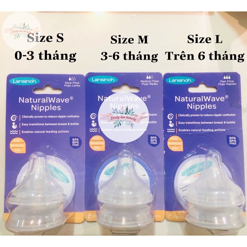 Lansinoh bottle deals nipple sizes