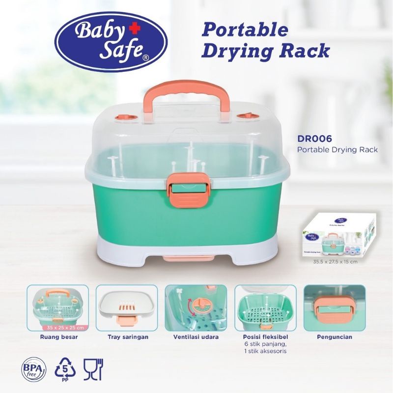 Baby Safe Portable Drying Rack DR006 (Baby Milk Bottle Drying Rack ...