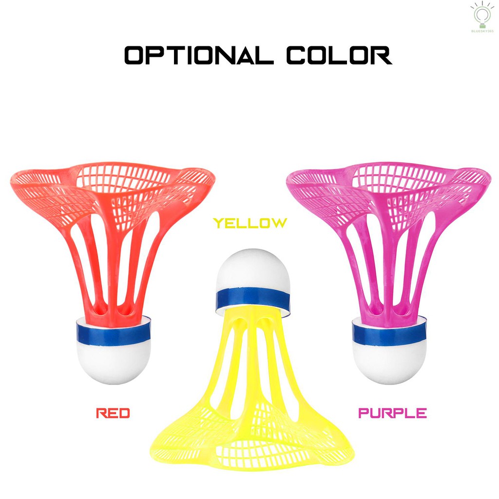Outdoor Badminton Ball Plastic Ball Sport Training Exercise Shuttlecocks Color Badminton Ball