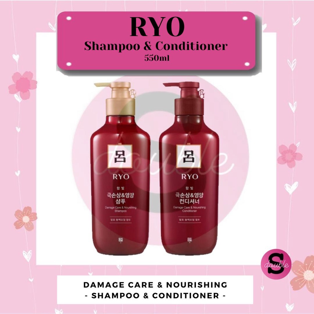 Ryo Damage Care Shampoo and Conditioner 550ml/480ml(New) Shopee Singapore