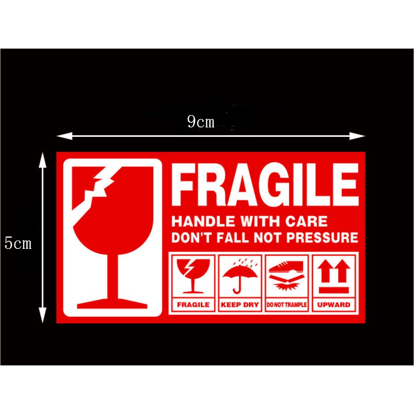 FRAGILE Handle With Care sticker/label for cargo | Shopee Singapore