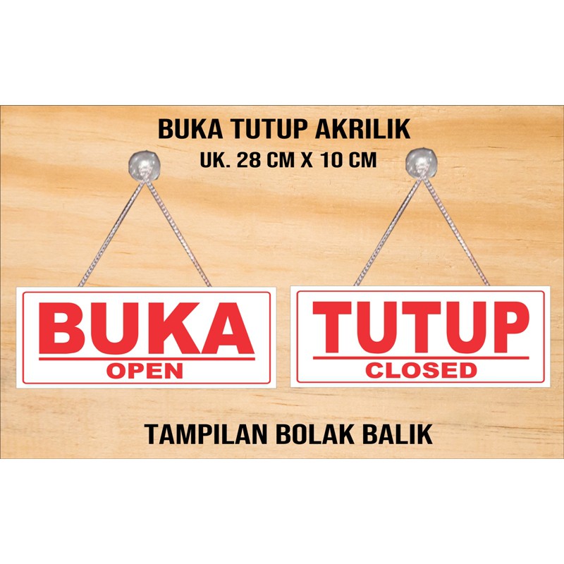 Open Closed Sign - Open Closed Acrylic Cover ABT-01 Large Size 28 cm x ...