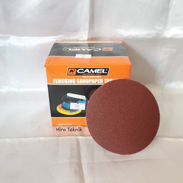4-inch Grid 120- CAMEL Grid Round Paste Sandpaper | Shopee Singapore