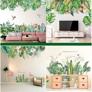 Coconut Palm Tree Sticker Tropical Beach Wall Decal Living Room Backdrop  Sticker