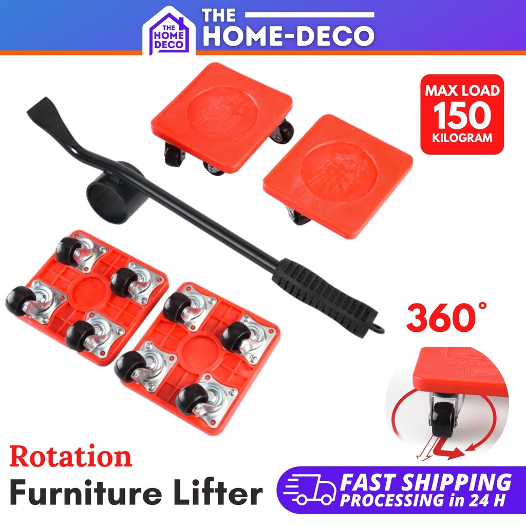 360 Rotate Furniture Lifter 5pcs/Set Cabinet Mover Transport Device ...