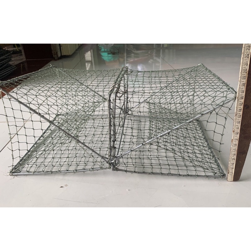 Threepiece Copper Crab Trap Cage, Crab Crab Crabs, Mesh Crabs 3cm