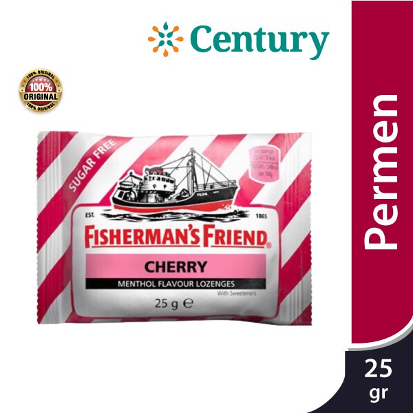 Fisherman's Friend Sugar Free Cherry 25 Gr/Permen Sugar Free/Permen melegakan tenggorokan