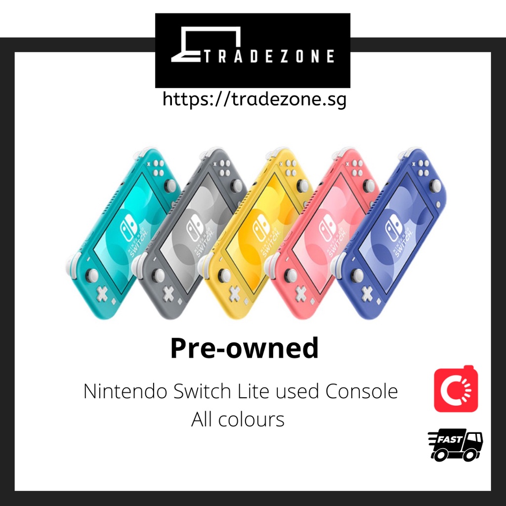 [Tradezone] (PreOwned) Nintendo Switch Lite used Console All Colours Shopee Singapore