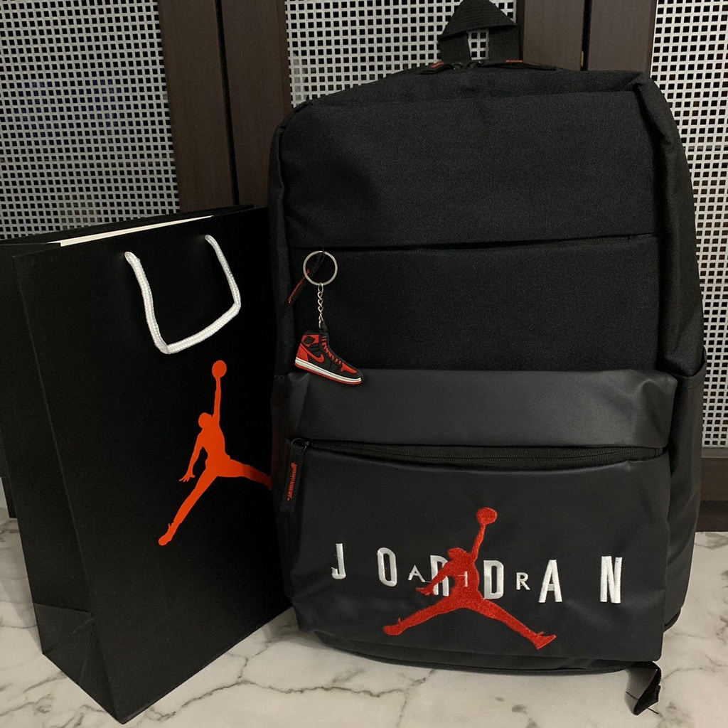 Tas RANSEL JORDAN BACKPACK PIVOT HALF LEATHER ORIGINAL BLACK/TAS RANSEL