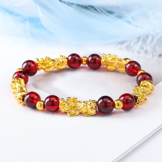 Red garnet lucky on sale pixiu wealth bracelet