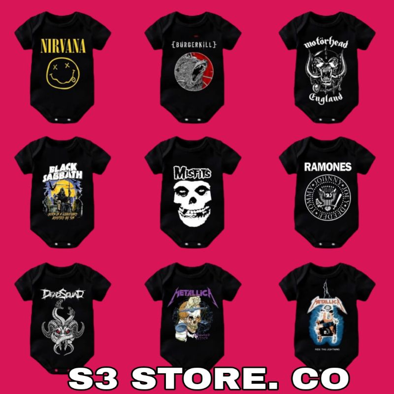 KATUN Jumper baby BAND METAL Metallica,nirvana,burgerkill,black sabbath