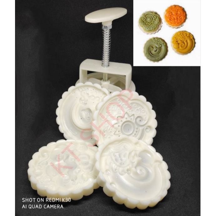 Moon Cake Mold 4 Sides 200g (Long, Phosphorus, Biscuit, Phung) | Shopee ...