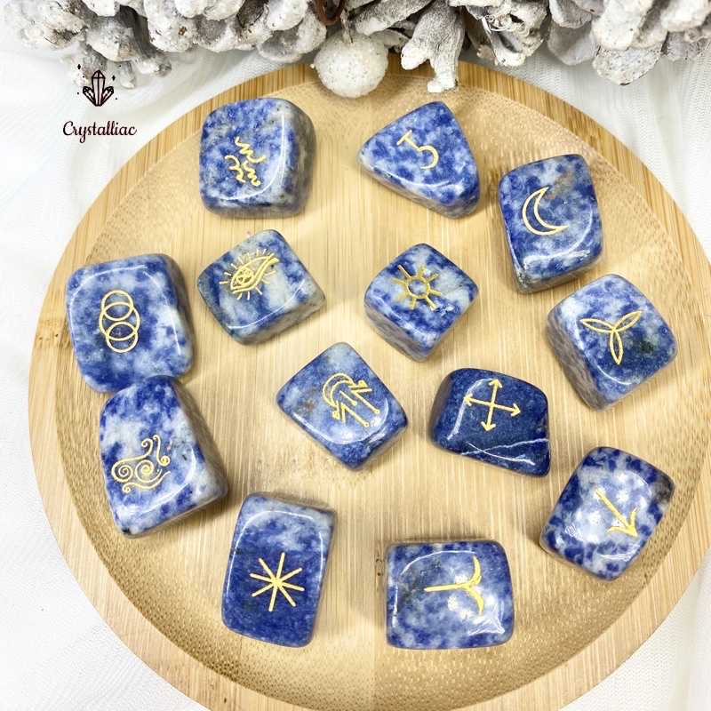 SG CRYSTAL | Rune Blue Spot Jasper Tumble [INNER STRENGTH] | Shopee ...