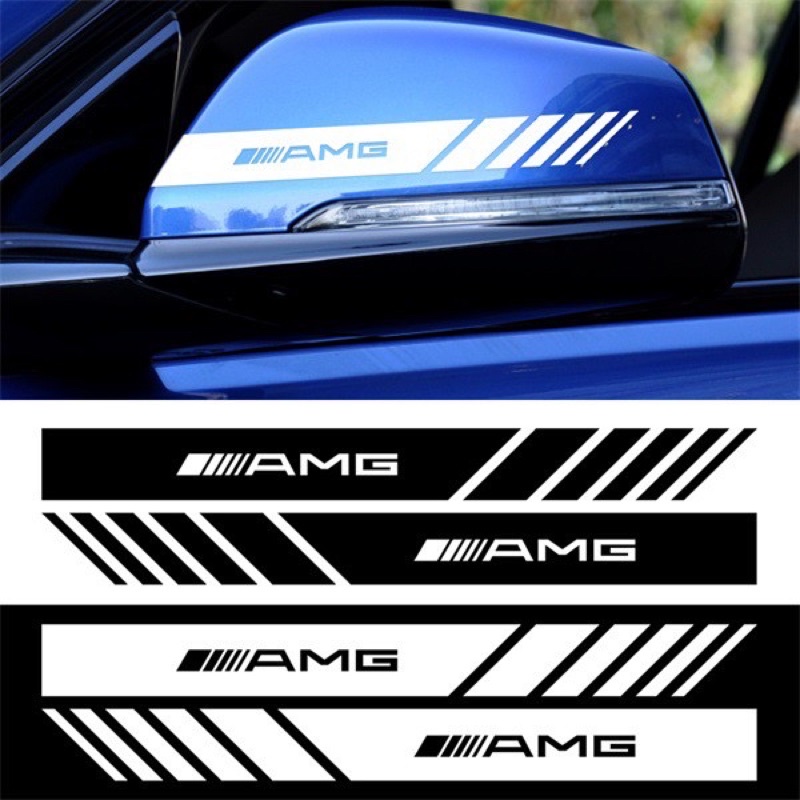 K338 AMG 2 x Sides Mirror Vinyl Decal Stickers Fast Ship Out | Shopee ...