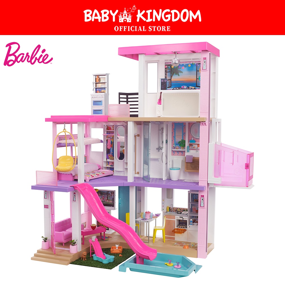 New barbie best sale doll house set