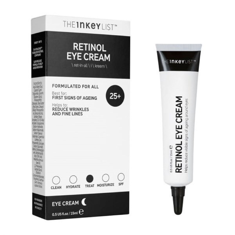 The Inkey List Retinol Eye Cream AntiAging Eye Cream 15ml Shopee Singapore