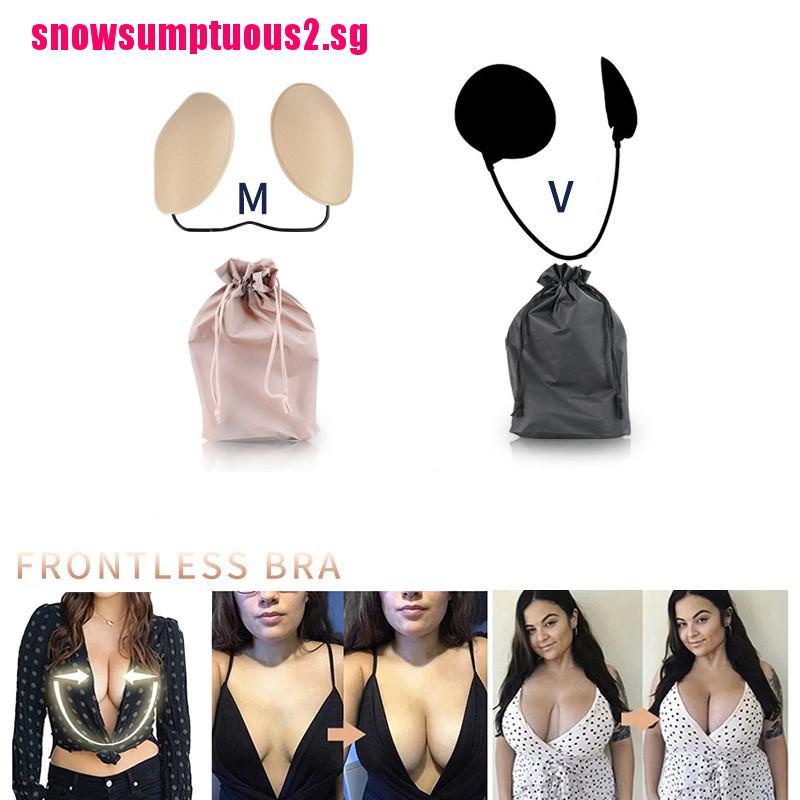 snowsg}Thin Gather Nipple Patch Undenwear Accessories Deep Plunge Bra Kit  Strapless