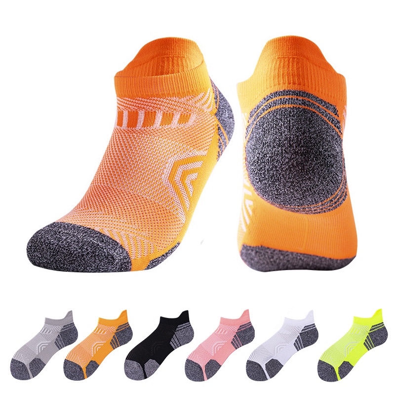Men Sports Running Workout Socks Comfortable Shock Absorption Ankle ...