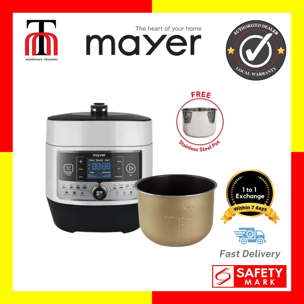 Mayer 6l 14 cooking 2025 functions pressure cooker mmpc6062