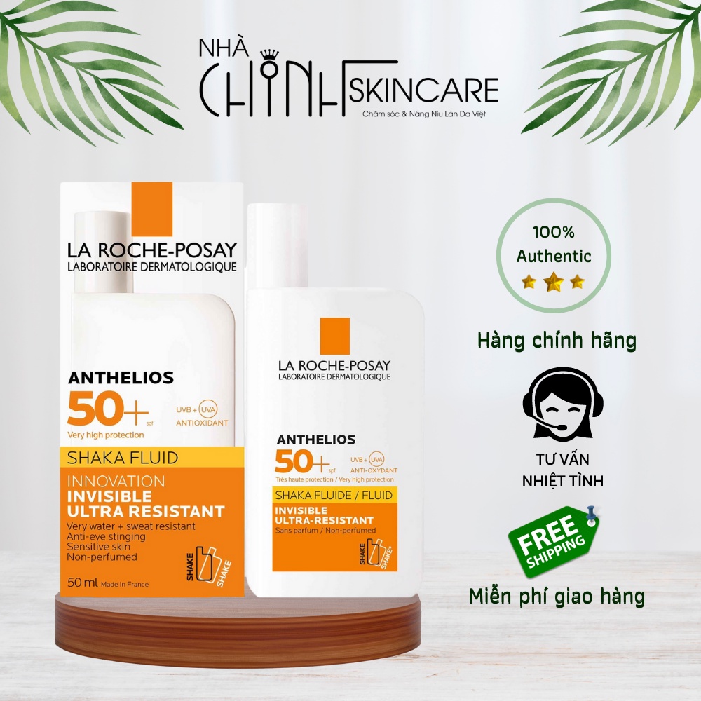 La ROCHE POSAY Anthelios Shaka Fluid SPF 50+ Sunscreen For Sensitive ...