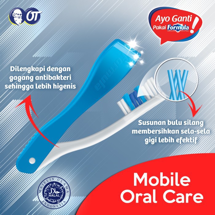 Formula Toothbrush Flip Mobile Oral Care - Gambar 3