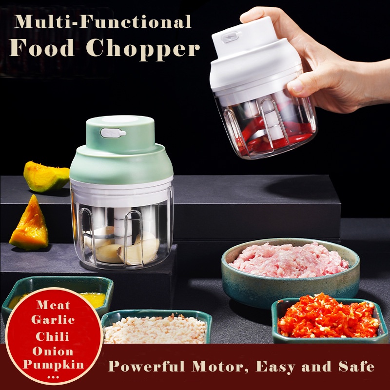 Mini USB Wireless Electronic Food Chopper for Garlic | Ginger | Meat ...