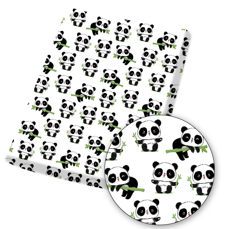 45*150cm Polyester Cotton Panda Print for Sewing Baby Cushion Clothes ...