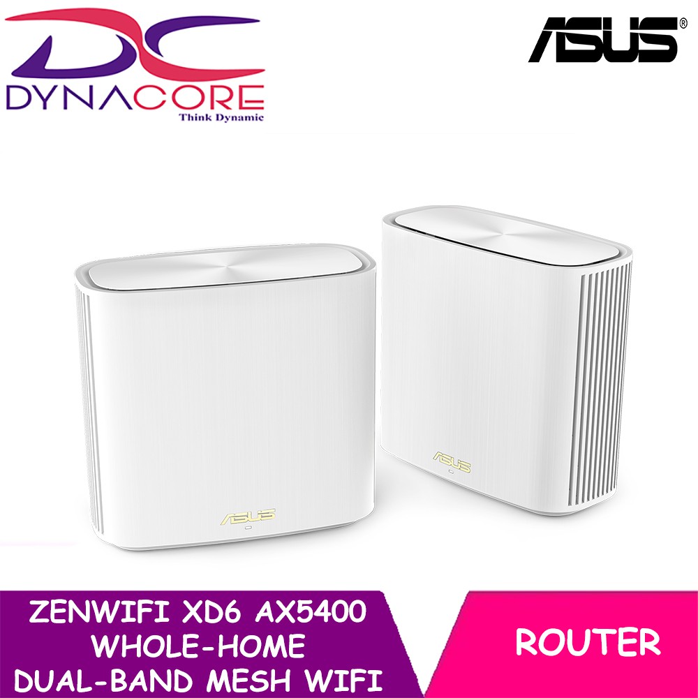 ASUS ZenWiFi XD6 AX5400 Whole-Home Dual-Band Mesh Router WiFi 6 System ...