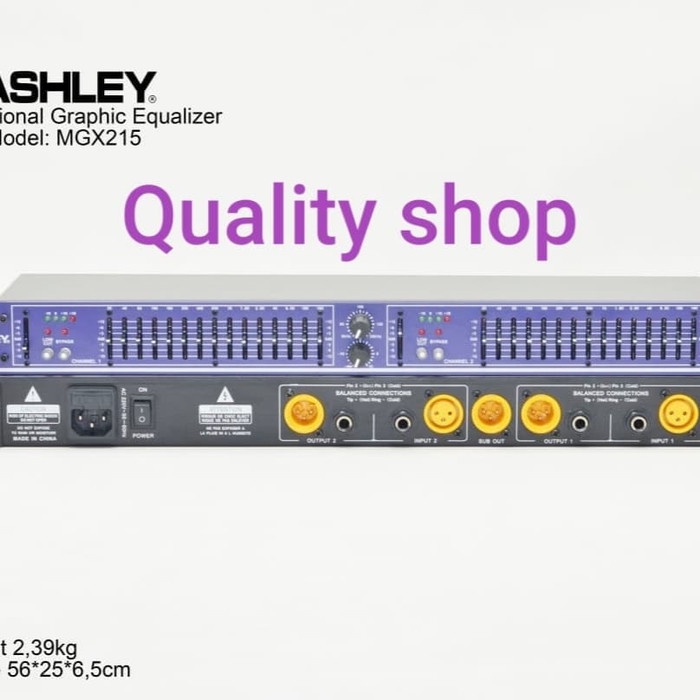 Equalizer ASHLEY MQX 215 New 1 Year Warranty Shopee Singapore