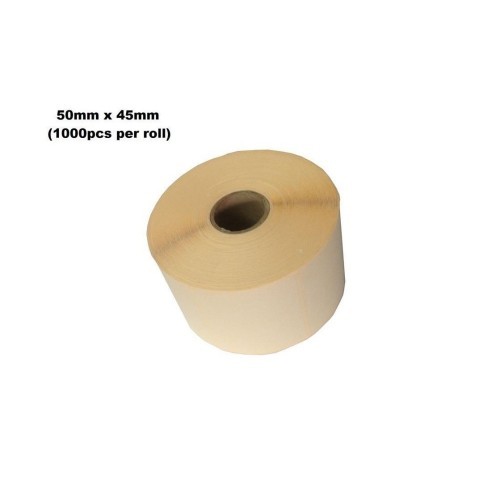 Blank Barcode Label Sticker 50Mm X 45Mm (1000Pcs Per Roll) | Shopee ...