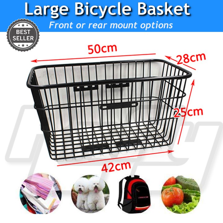 Large Bicycle Carry Basket Delivery Rack | Shopee Singapore