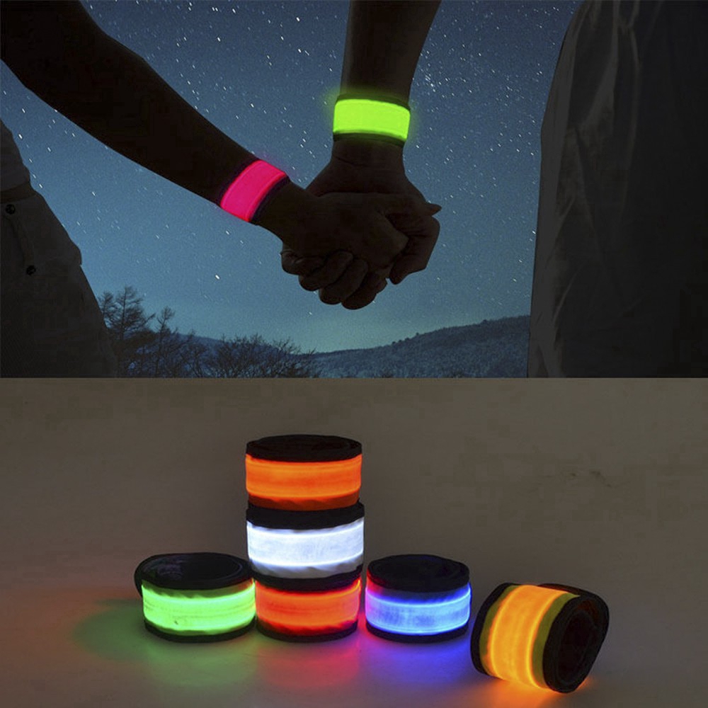 MUMENG Glow Movement Wristband Neon LED Light Strap Wrist Slap Armband ...