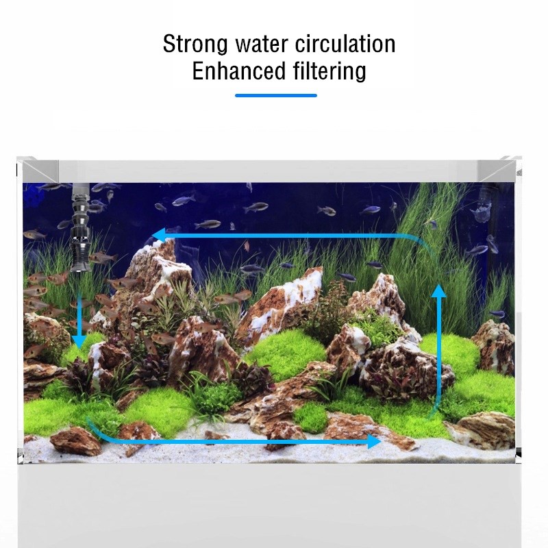 Adjustable Direction Vortex Water Flow Accelerator Fish Tank Rotating ...