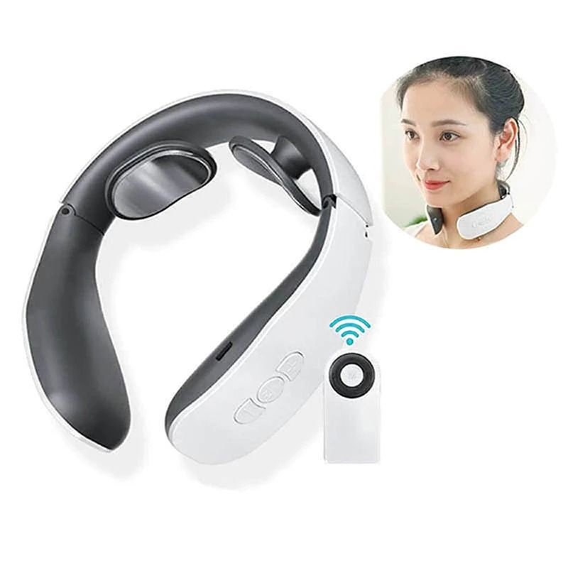 Electric Neck Massager 15 Intensity Sensing 4 Pulse Modes Shoulder Body