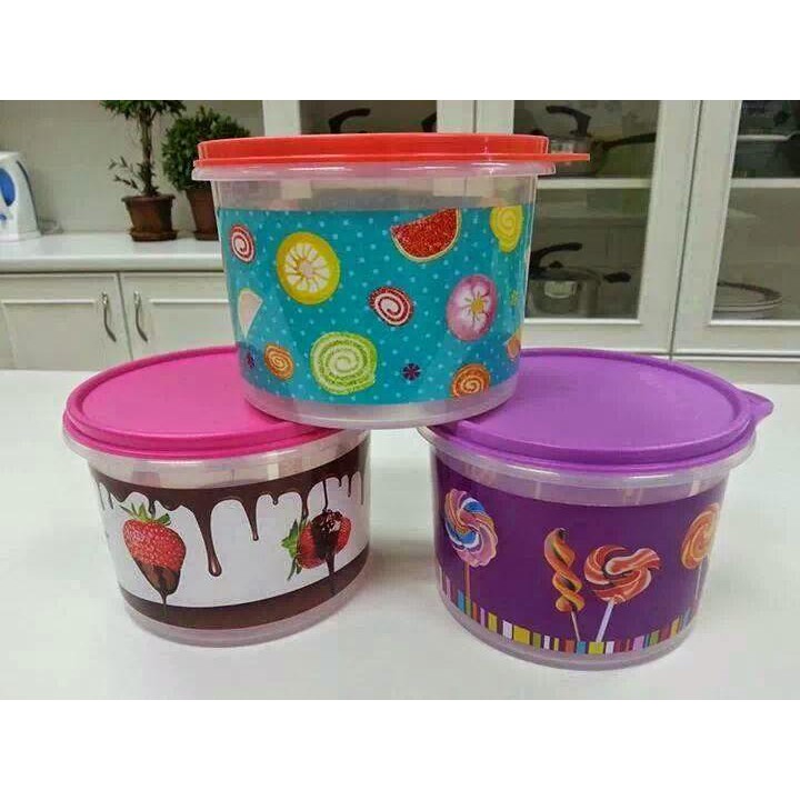 Tupperware candylicious canister 1.1L(Full Set 3pcs) | Shopee Singapore
