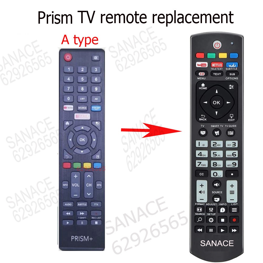 *SG Ready Stock* Prism TV remote controller--replacement--No setting ...