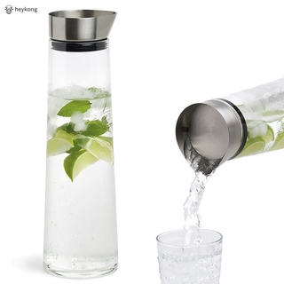 BUY NOW, 1000ML-1500ML Thickened Glass Lid Water Bottle