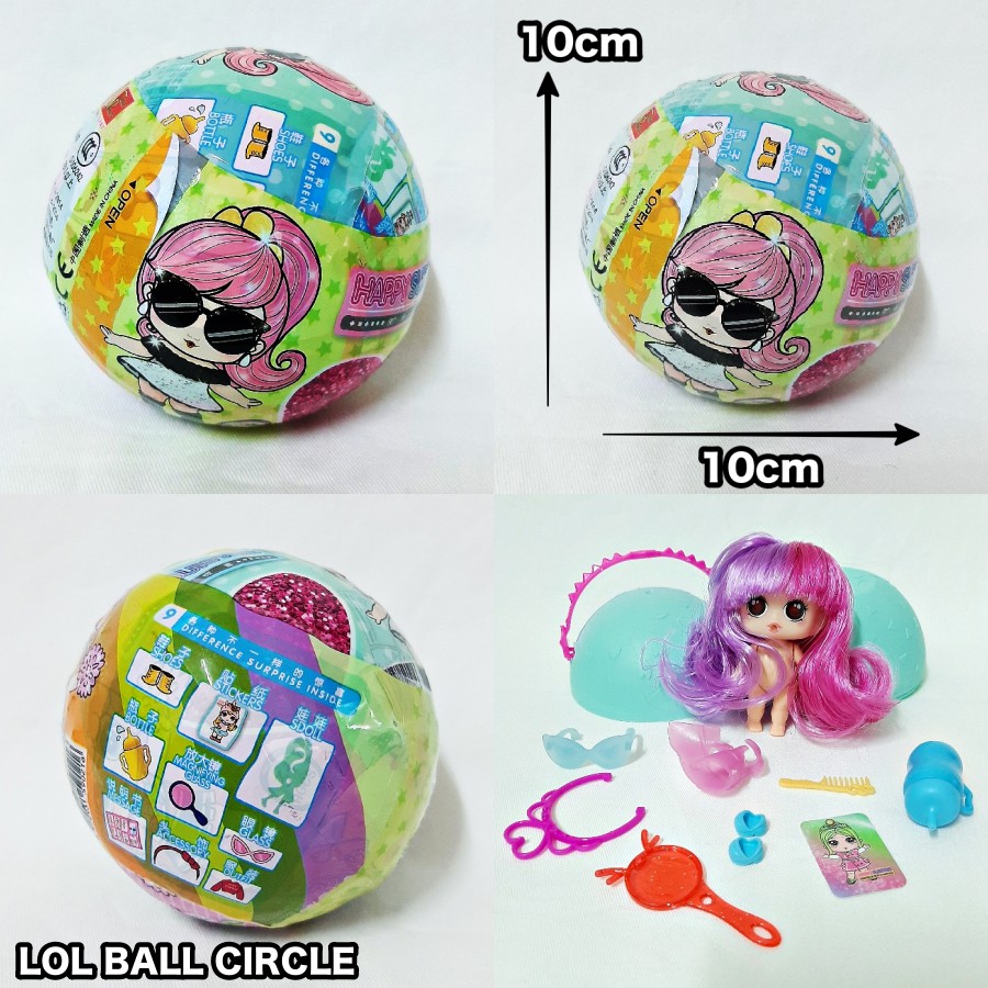 LOL SURPRISE SUPER BALL EGG MINI GIRL FIGURE COLLECTION PLAY SET COLOUR RANDOM