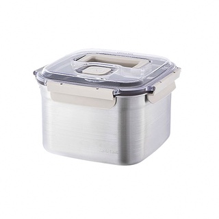 Lock&Lock Stainless Steel Breathing Kimchi Fermentation Food Storage  Container with Air-valve