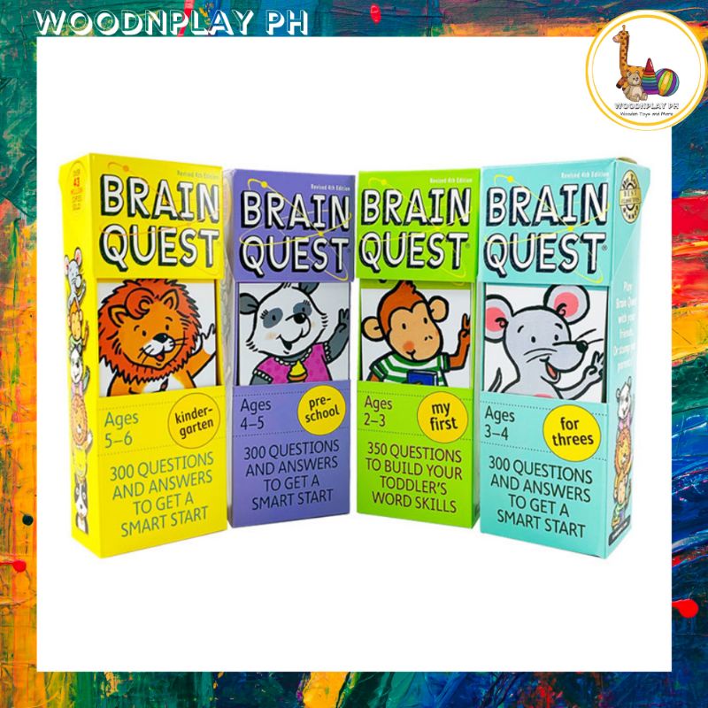 Brain Quest Question and Answer Card Decks (My First / For Threes ...