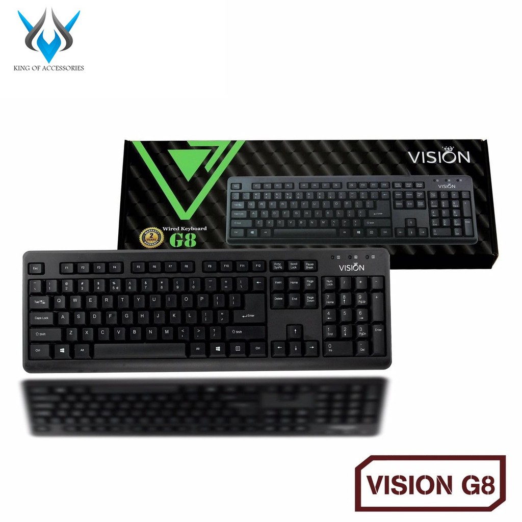 Vision G8 Wired Keyboard and Mouse Set (Black) | Shopee Singapore