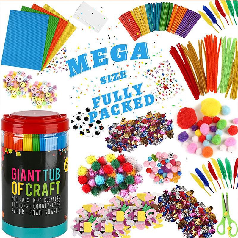 Arts and Crafts Supplies for Kids - Assorted Craft Art Supply Kit