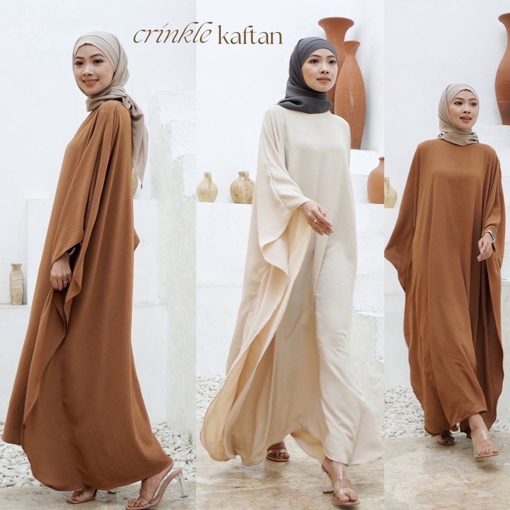 Crinkle KAFTAN/ Robe KAFTAN/ CRINKLE KAFTAN/ DRESS Shroud Shopee Singapore