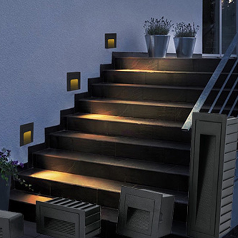 Outdoor Led Stair Step Light 3W 5W Waterproof Recessed Wall Corner ...